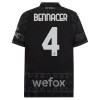 Maglia ufficiale AC Milan Ismael Bennacer 4 4th 2023-24 Nera per Uomo